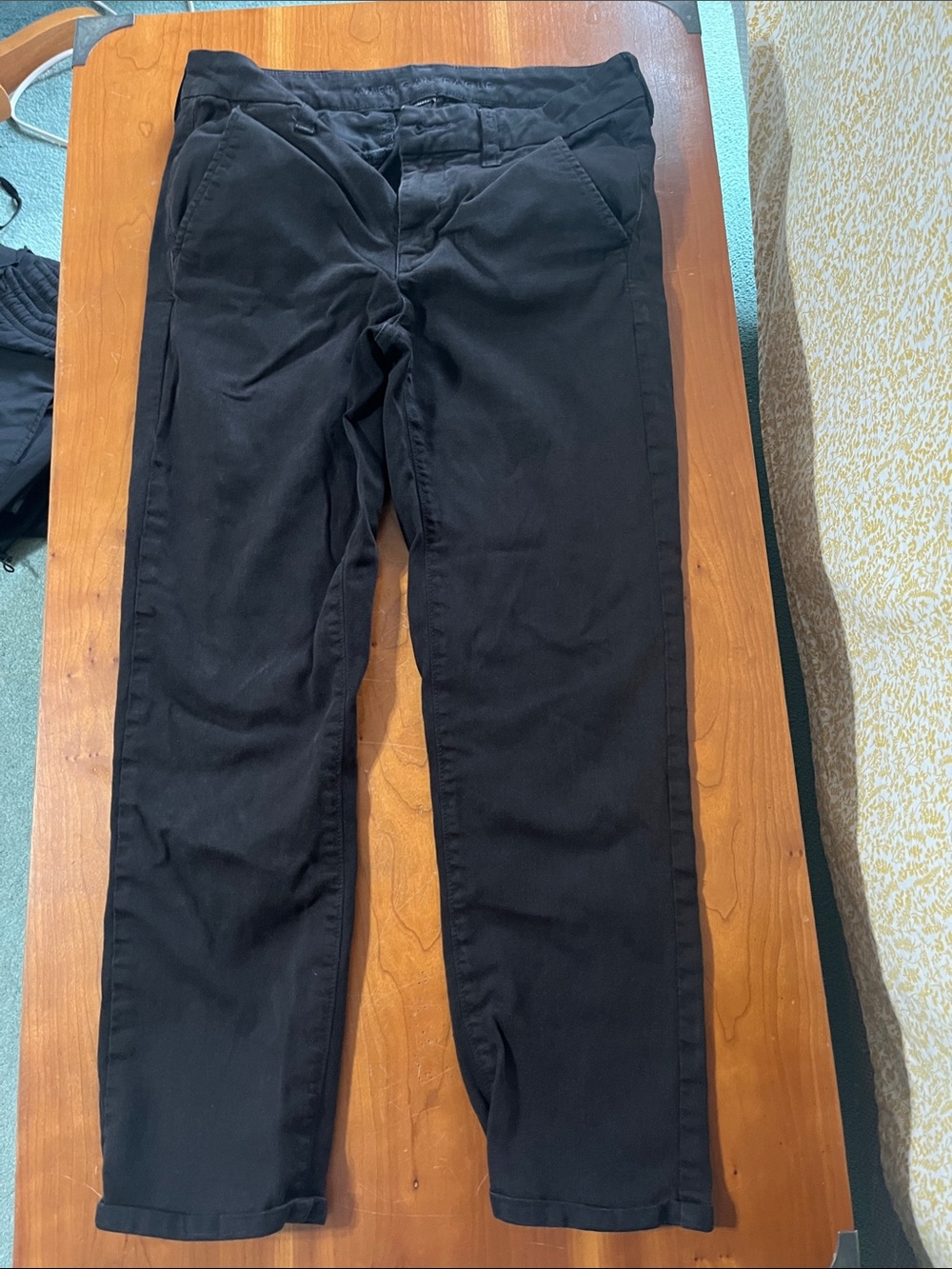 American Eagle Outfitters Black Straight-Leg Women's Pants